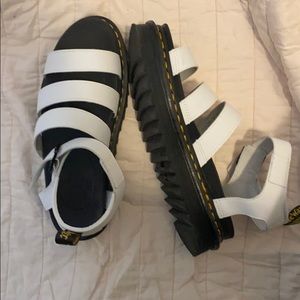 Dr Martens White Blaire Sandal -LIKE NEW